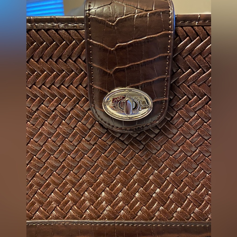 Women’s Coldwater Creek Brown Woven Shoulder Bag NWOT